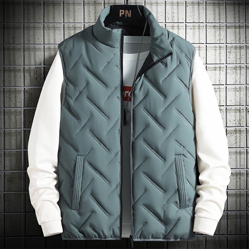 Mens Vests Vest Mens Autumn and Winter Sleeveless Jacket Slim Korean Fashion OuterWear Warm and Thick Cotton Vests Men Clothing 221010, Grey
Mens Vests Vest Mens Autumn and Winter Sleeveless Jacket Slim Korean Fashion OuterWear Warm and Thick Cotton Vests Men Clothing 221010, Grey