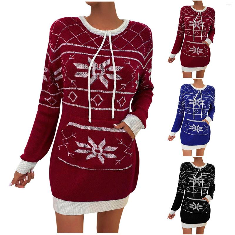 Women' Sweaters Christmas Women' Crewneck Sweater Wrapped Skirt Lantern Sleeve Color Block Striped Knitted Long Dress, Black
Women' Sweaters Christmas Women' Crewneck Sweater Wrapped Skirt Lantern Sleeve Color Block Striped Knitted Long Dress, Black