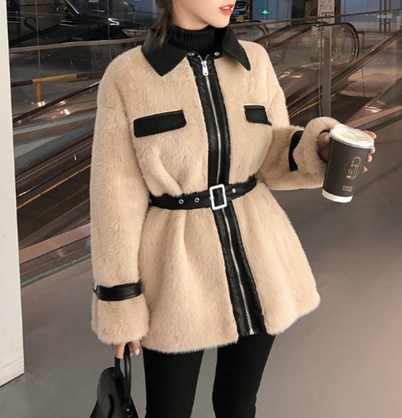 Women' Fur Elegant Fluffy Faux Coat Women 2022 Winter Autumn Warm PU Patchwork Zipper Jacket Female Belt Overcoat Casual Outerwear, Khaki
Women' Fur Elegant Fluffy Faux Coat Women 2022 Winter Autumn Warm PU Patchwork Zipper Jacket Female Belt Overcoat Casual Outerwear, Khaki