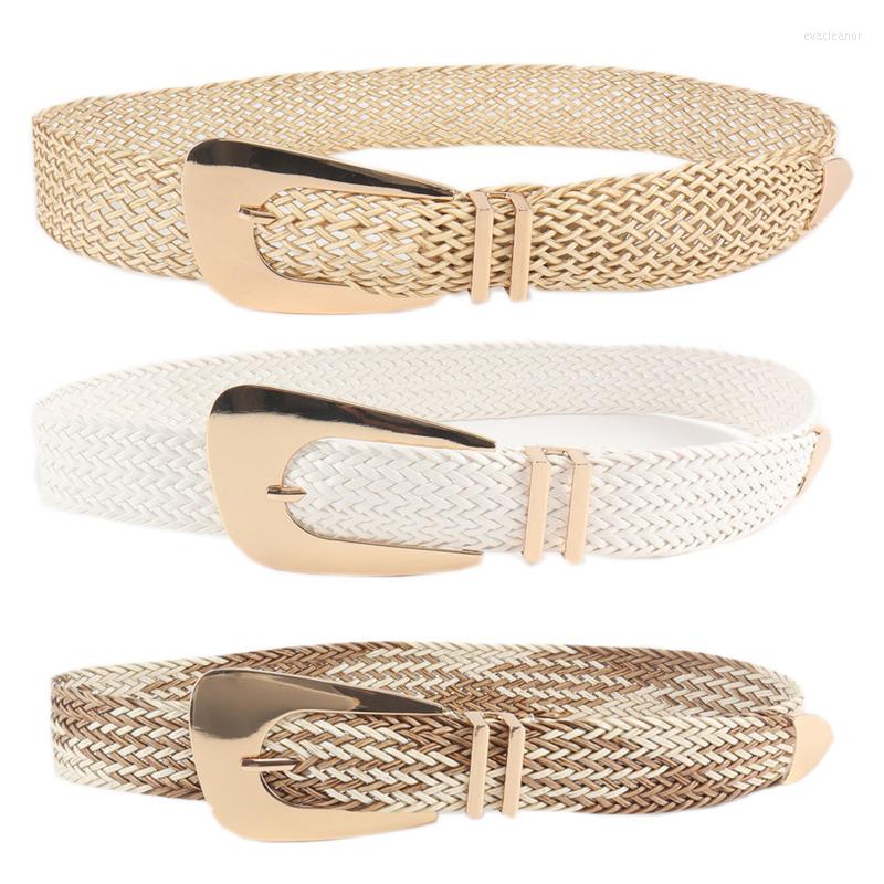 Belts Boho Summer Women's Belt PP Grass Hand-Woven Metal Gold Buckle Waist Strap Female Decor Coat Dress Suit Girdle Waistband, White
Belts Boho Summer Women's Belt PP Grass Hand-Woven Metal Gold Buckle Waist Strap Female Decor Coat Dress Suit Girdle Waistband, White
