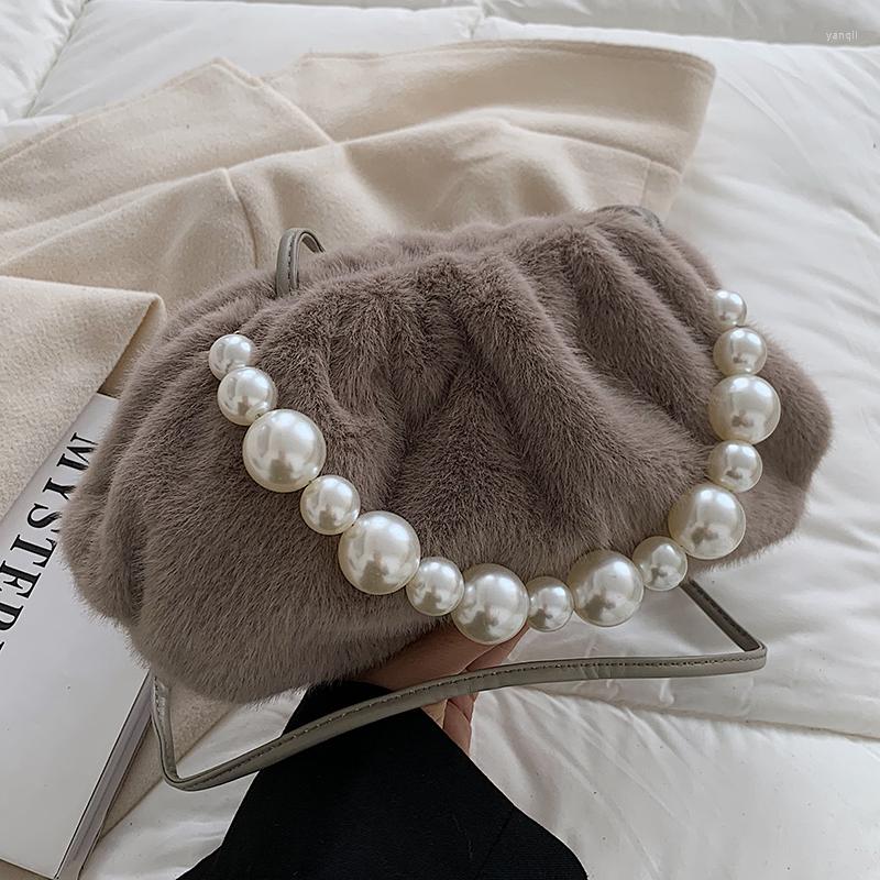 Evening Bags High Quality Women Small Pearl Handle Shoulder Bag Fashion Plush Crossbody For Designer Ladies Handbags Messenger, Black
Evening Bags High Quality Women Small Pearl Handle Shoulder Bag Fashion Plush Crossbody For Designer Ladies Handbags Messenger, Black
