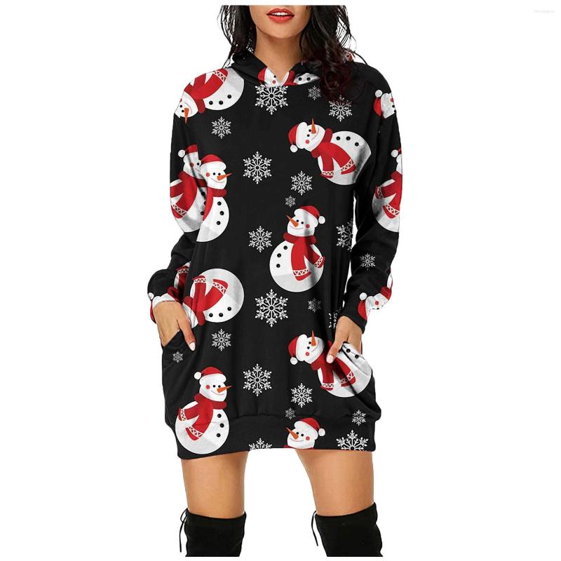 Casual Dresses Women Hoodie Dress 2022 Autumn Winter Stylish Long Sleeve Warm Sweatshirt Christmas Cartoon Print Hooded Vestidos #T2G, Black
Casual Dresses Women Hoodie Dress 2022 Autumn Winter Stylish Long Sleeve Warm Sweatshirt Christmas Cartoon Print Hooded Vestidos #T2G, Black