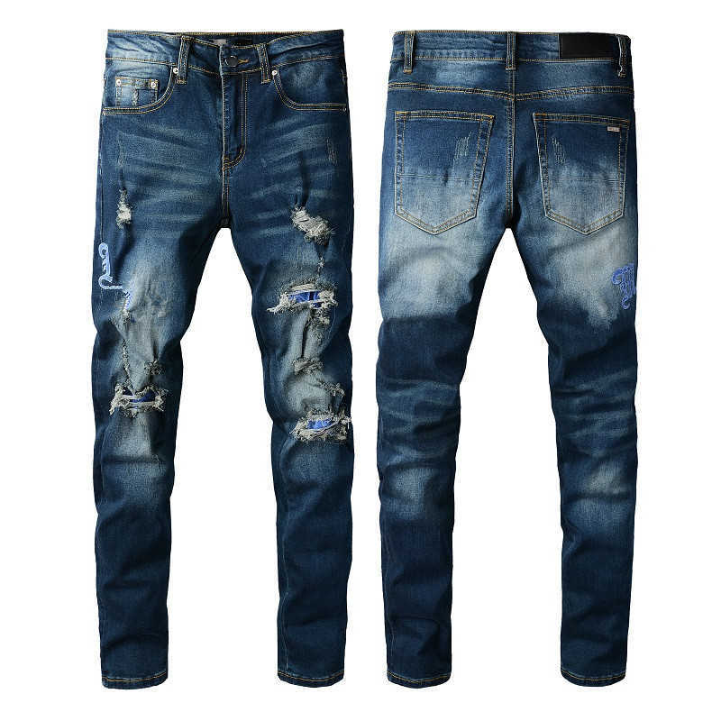 Mens Jeans Blue With Letter Cropped Distressed Designer Pants for Man Slim Fit Repaired Lin Chino Stretch Thin Denim Tappered Long Straight, 838
Mens Jeans Blue With Letter Cropped Distressed Designer Pants for Man Slim Fit Repaired Lin Chino Stretch Thin Denim Tappered Long Straight, 838