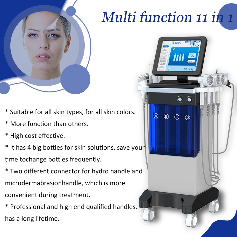 Micro Needle Skin Roller Fraction RF Microdermabrasion Face Skin Care Anti-Wrinkle Treatment Two Handles With 4 Kinds Of Tips