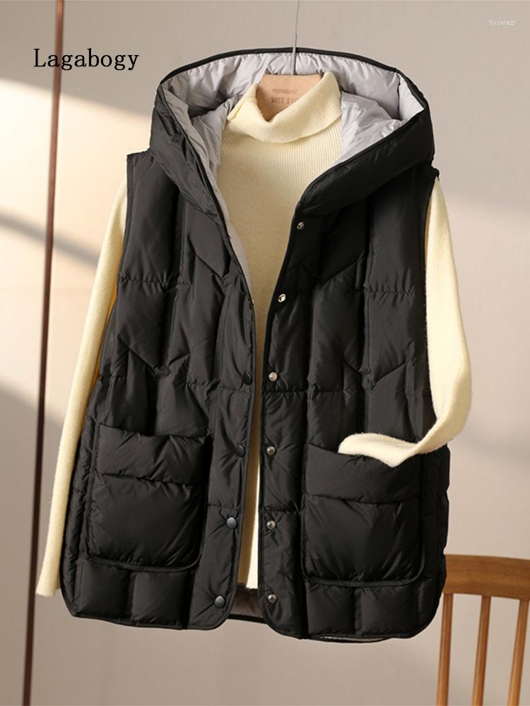 Women's Vests Lagabogy 2022 Women Winter 90% White Duck Down Vest Sleeveless Fashion Seamless Light Female Short Hooded Puffer Waistcoat, Beige
Women's Vests Lagabogy 2022 Women Winter 90% White Duck Down Vest Sleeveless Fashion Seamless Light Female Short Hooded Puffer Waistcoat, Beige