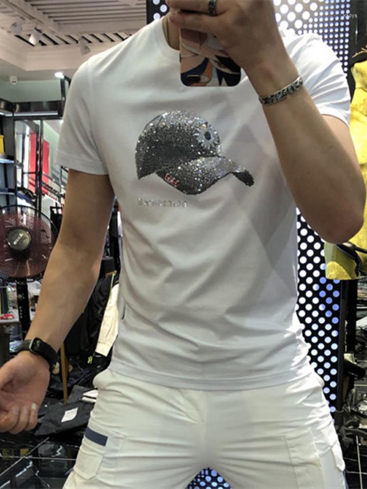 Men's T Shirts 2022 Summer Short-sleeved T-shirt Casual Fashion Brand Diamond Trend Round Cotton Top, Black
Men's T Shirts 2022 Summer Short-sleeved T-shirt Casual Fashion Brand Diamond Trend Round Cotton Top, Black