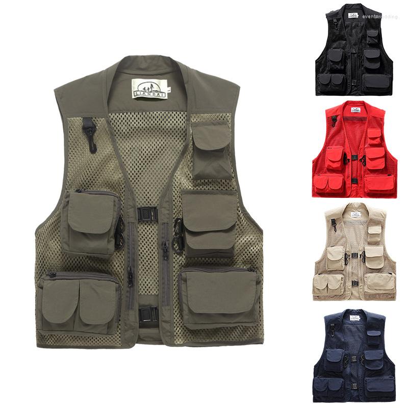 Men's Vests Summer Men Military Vest Multi-pocket Mesh Waistcoat Breathable Wear Pography Travel Fishing Boating Sleeveless Jacket, Black
Men's Vests Summer Men Military Vest Multi-pocket Mesh Waistcoat Breathable Wear Pography Travel Fishing Boating Sleeveless Jacket, Black