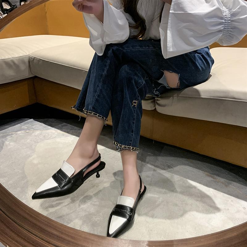 Dress Shoes French Retro High Heels Women's 2022 Spring And Summer Pointed Thin Color Matching Fashion Versatile Baotou Sandals, Black
Dress Shoes French Retro High Heels Women's 2022 Spring And Summer Pointed Thin Color Matching Fashion Versatile Baotou Sandals, Black