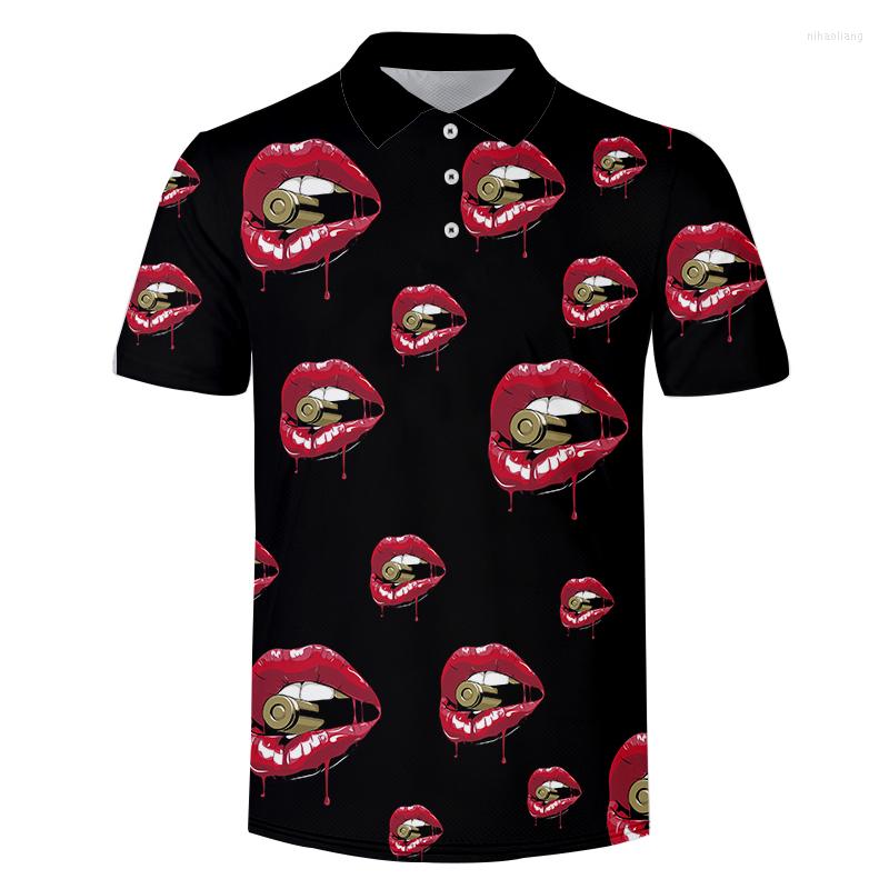 Men's Polos Sexy Mouth Men Polo Shirt Short Sleeve Contrast Color Clothing Summer Streetwear Casual Fashion Tops, 00503
Men's Polos Sexy Mouth Men Polo Shirt Short Sleeve Contrast Color Clothing Summer Streetwear Casual Fashion Tops, 00503