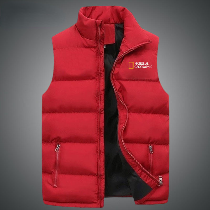 Mens Vests Mens Stand Collar Jacket Zipper Sleeveless Casual Vest Autumn Winter 221010