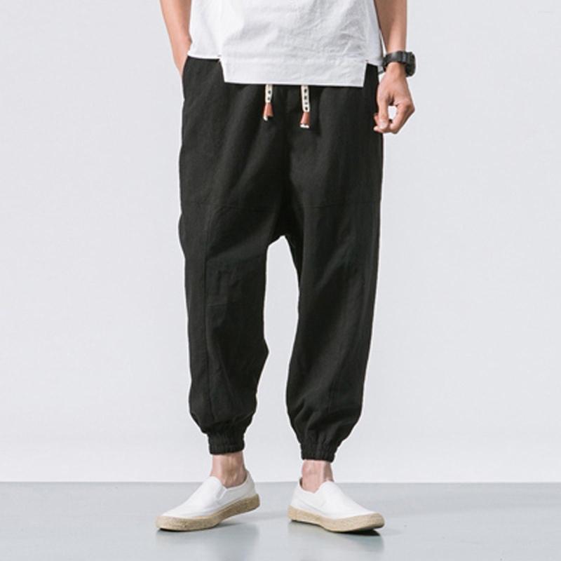 Men's Pants Trousers With Pockets Men Elastic Drawstring Cotton Waist Mid Casual Linen Solid Men's Little House Big, Black-a
Men's Pants Trousers With Pockets Men Elastic Drawstring Cotton Waist Mid Casual Linen Solid Men's Little House Big, Black-a