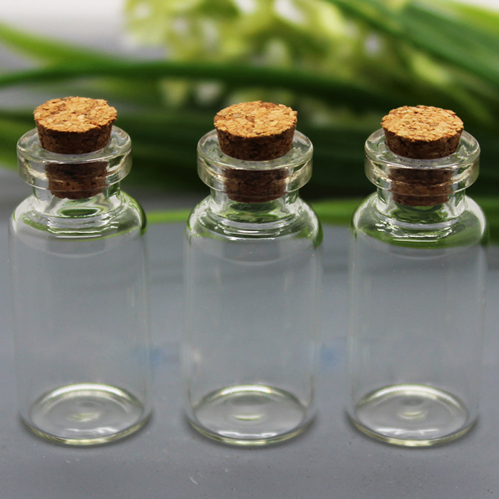 Transparent Glass Drifting Bottle DIY Cork Stopper 0.5ml 1ml 2ml 3ml 4ml 5ml 6ml 7ml 10ml 15ml 20ml - view 5
