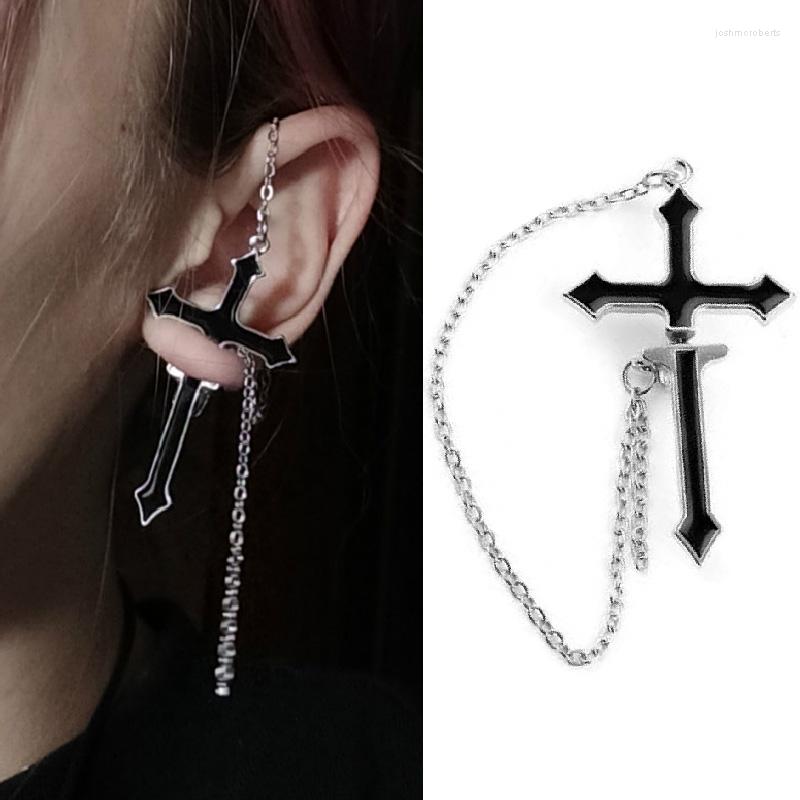 Dangle Earrings Gothic Punk Black Cross Drop For Teens Vintage Rock Pride Long Chain Ear Cuffs Clips Women Girls Jewelry
Dangle Earrings Gothic Punk Black Cross Drop For Teens Vintage Rock Pride Long Chain Ear Cuffs Clips Women Girls Jewelry