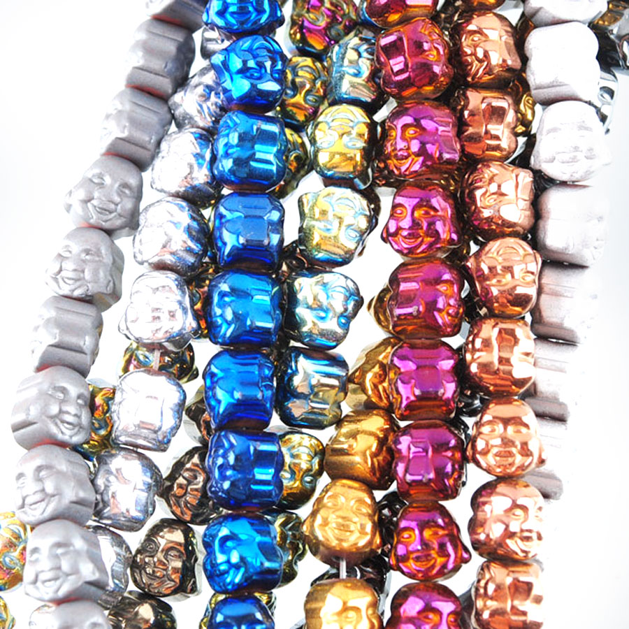 WOJIAER 8x8mm Natural Colourful Hematite Materials Stone Buddha Head Loose Spacer Beads for Jewelry Making Bracelet Diy BL318
WOJIAER 8x8mm Natural Colourful Hematite Materials Stone Buddha Head Loose Spacer Beads for Jewelry Making Bracelet Diy BL318