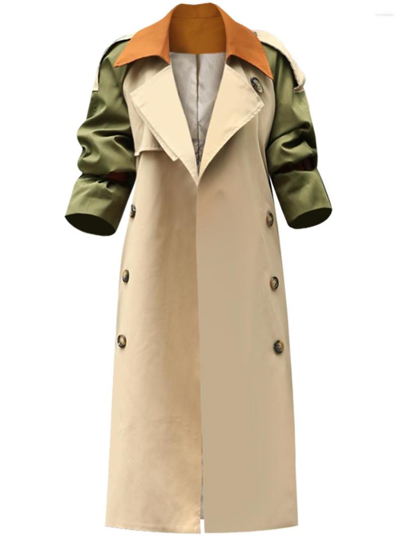 Women' Trench Coats Autumn Coat For Office Lady Windbreaker Patchwork Fall Double Breasted Jackets Korean Women Australian Outwear, Picture shown
Women' Trench Coats Autumn Coat For Office Lady Windbreaker Patchwork Fall Double Breasted Jackets Korean Women Australian Outwear, Picture shown