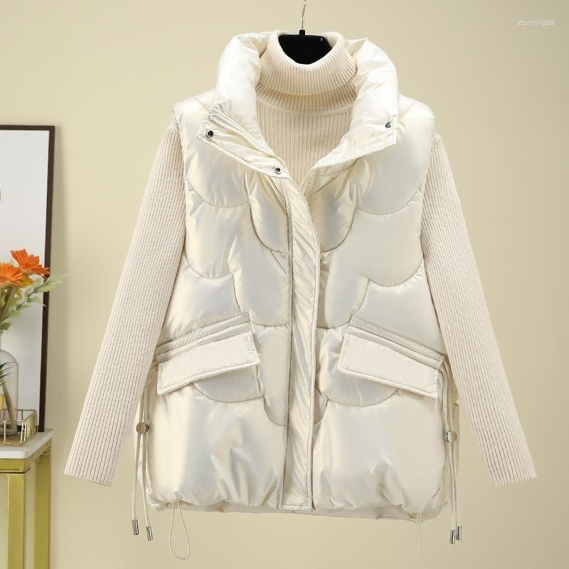 Women' Vests Autumn Down Cotton Waistcoat Women' Short Winter Coat Student Loose All-Match Vest Female Sleeveless Jacket, Beige
Women' Vests Autumn Down Cotton Waistcoat Women' Short Winter Coat Student Loose All-Match Vest Female Sleeveless Jacket, Beige