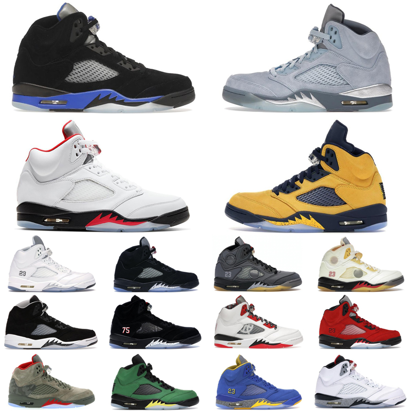 Mens Jumpman 5 5s Basketball Shoes Big Size US13 White Oreo Concord Easter Bluebird Florida Gators Raging Bull Sail off Luxury Sneakers Trainers, 14
Mens Jumpman 5 5s Basketball Shoes Big Size US13 White Oreo Concord Easter Bluebird Florida Gators Raging Bull Sail off Luxury Sneakers Trainers, 14