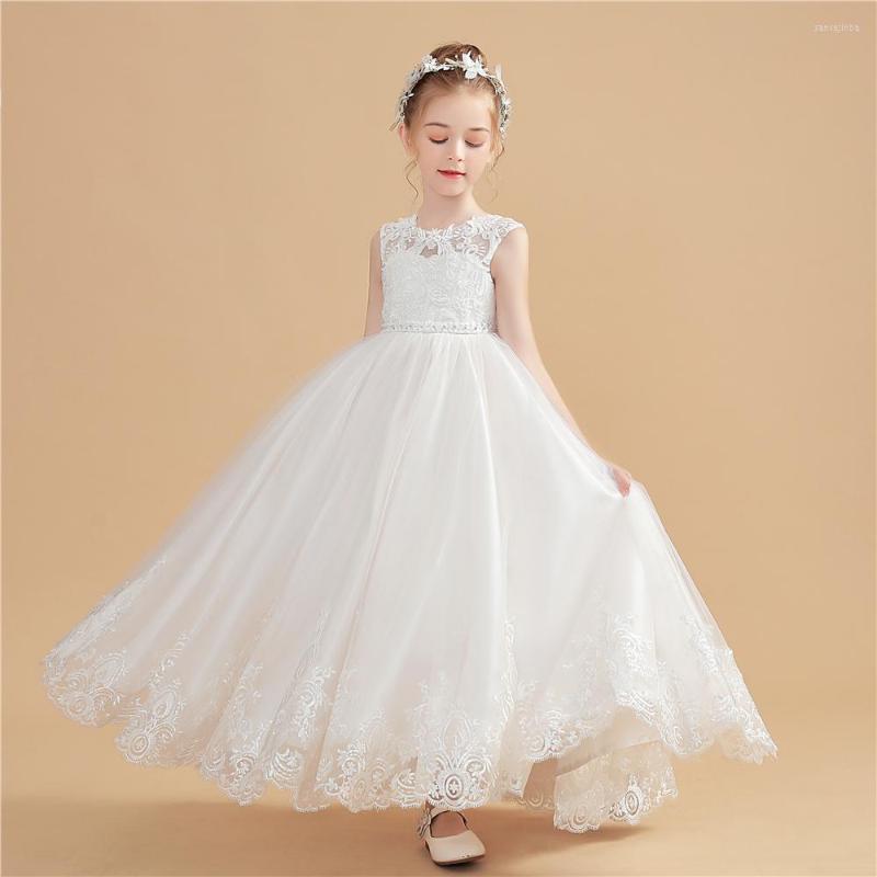 Girl Dresses Puffy Princess Dress Lace First Communion Girls For Wedding Elegant Long Gown Kids Flower Appliques With Belt, White
Girl Dresses Puffy Princess Dress Lace First Communion Girls For Wedding Elegant Long Gown Kids Flower Appliques With Belt, White