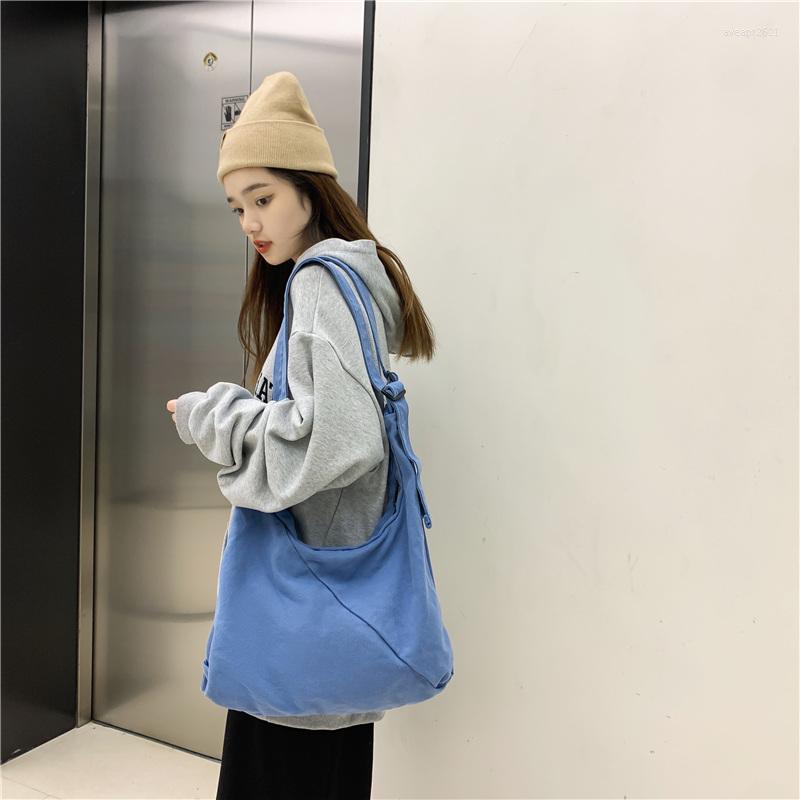Evening Bags 2022 Spring Autum Canvas Shoulder Bag Women Large Capacity Grocery Totes Solid Color Female Travel Handbags Women'S College, White
Evening Bags 2022 Spring Autum Canvas Shoulder Bag Women Large Capacity Grocery Totes Solid Color Female Travel Handbags Women'S College, White