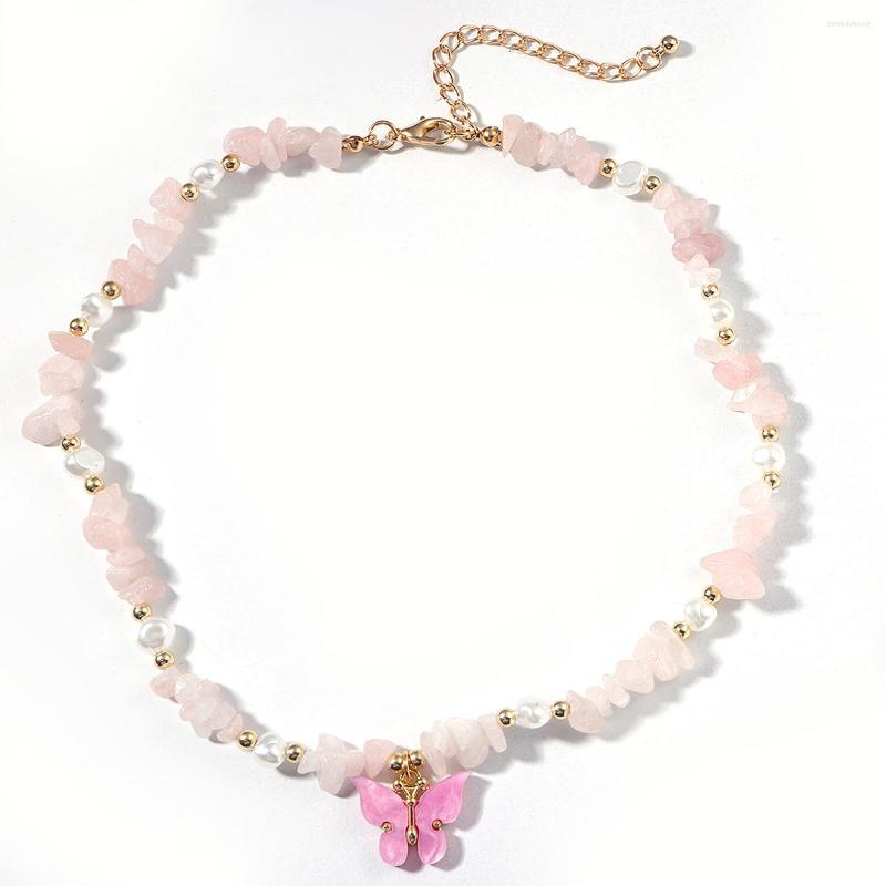Choker Bohemia Natural Stone Handmade Rainbow Necklace For Women Acrylic Butterfly Beads Chain Necklaces Beach Jewelry
Choker Bohemia Natural Stone Handmade Rainbow Necklace For Women Acrylic Butterfly Beads Chain Necklaces Beach Jewelry