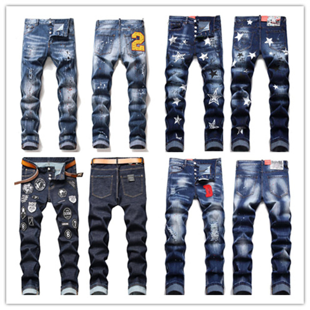 Men Stretch Black Jeans Fashion Slim Fit Denim Pants Trousers Stripes Slim-leg Five Star Biker Blue Ripped Hip Hop Streetwear Skinny Washed Motocycle mens jeans
Men Stretch Black Jeans Fashion Slim Fit Denim Pants Trousers Stripes Slim-leg Five Star Biker Blue Ripped Hip Hop Streetwear Skinny Washed Motocycle mens jeans