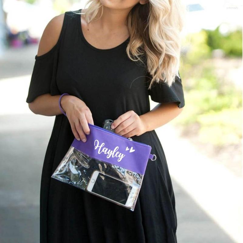 Cosmetic Bags Custom Name Clear Purse Unique Festival Bag Personalized Stadium Tote Bridesmaid Wedding Gift, Black
Cosmetic Bags Custom Name Clear Purse Unique Festival Bag Personalized Stadium Tote Bridesmaid Wedding Gift, Black