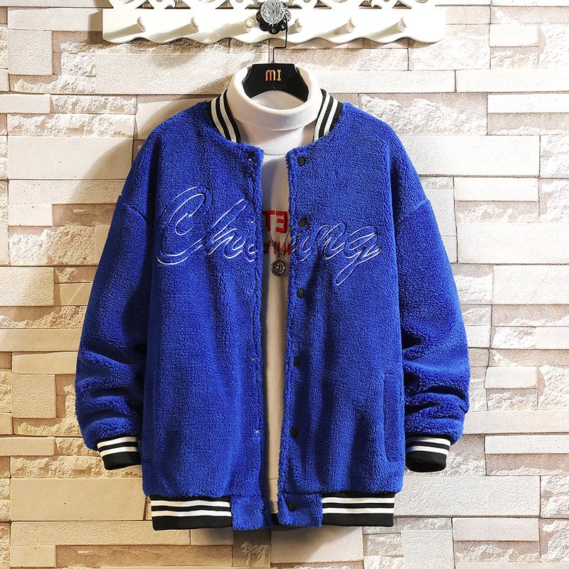 Men' Jackets Men Winter Fashion Lamb Wool Teddy Warm Parker Baseball Jacket Casual Thicken Patchwork Couples, Black
Men' Jackets Men Winter Fashion Lamb Wool Teddy Warm Parker Baseball Jacket Casual Thicken Patchwork Couples, Black