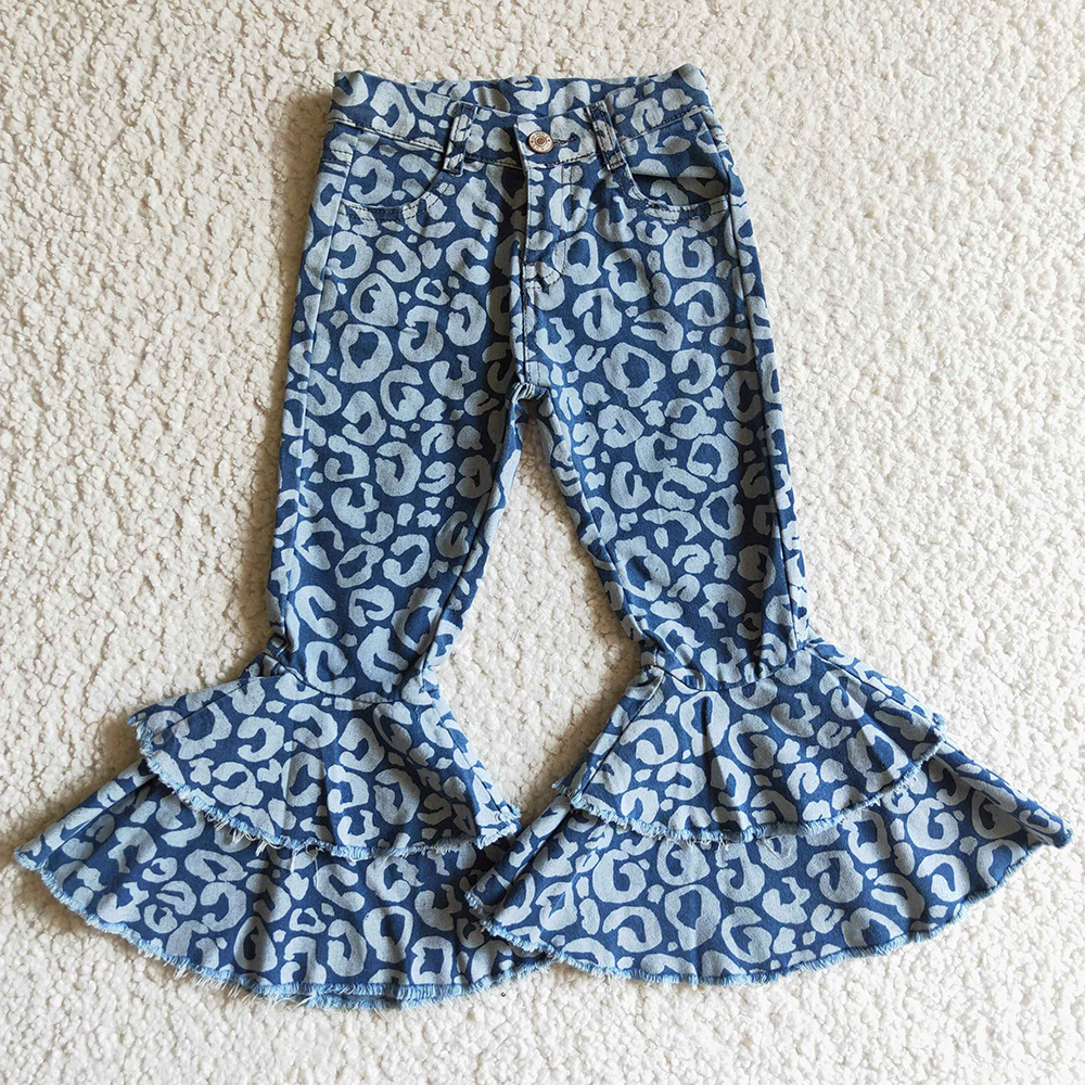 New Design Toddler Girls Jeans Pant Wholesale Children Clothing Girl Double Ruffles Denim Bell Bottom Pants Boutique Jean Set, Brown
New Design Toddler Girls Jeans Pant Wholesale Children Clothing Girl Double Ruffles Denim Bell Bottom Pants Boutique Jean Set, Brown