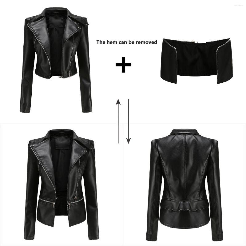 Women' Leather Women Jacket Spring Winter Fashion Motor Biker Coat Pu Outwear Fall, Black
Women' Leather Women Jacket Spring Winter Fashion Motor Biker Coat Pu Outwear Fall, Black