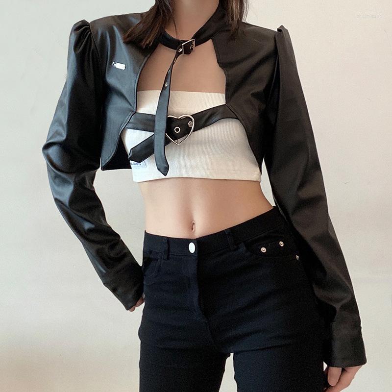 Women' Leather Long Sleeve Top Short Coat E Fall Winter Jacket Women Pu Faux Biker Zipper Moto Jackets Punk Gothic, Black
Women' Leather Long Sleeve Top Short Coat E Fall Winter Jacket Women Pu Faux Biker Zipper Moto Jackets Punk Gothic, Black