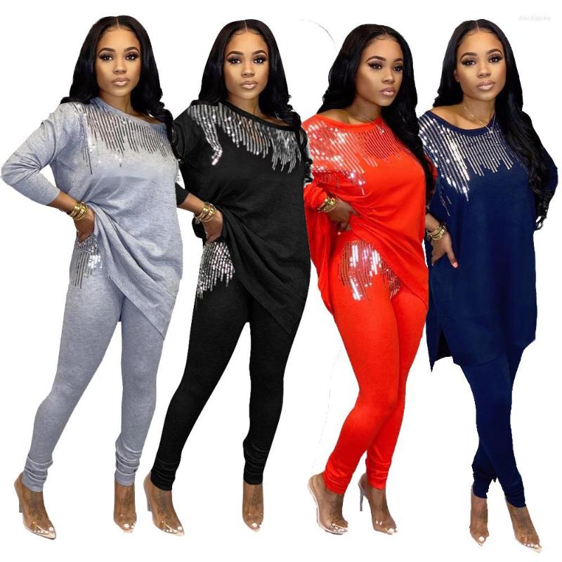 Women' Two Piece Pants 52T10863 Spring 2022 Womens Fashion Loose Casual Sequin Embroidered Solid Trousers Sets Outifits, Black
Women' Two Piece Pants 52T10863 Spring 2022 Womens Fashion Loose Casual Sequin Embroidered Solid Trousers Sets Outifits, Black