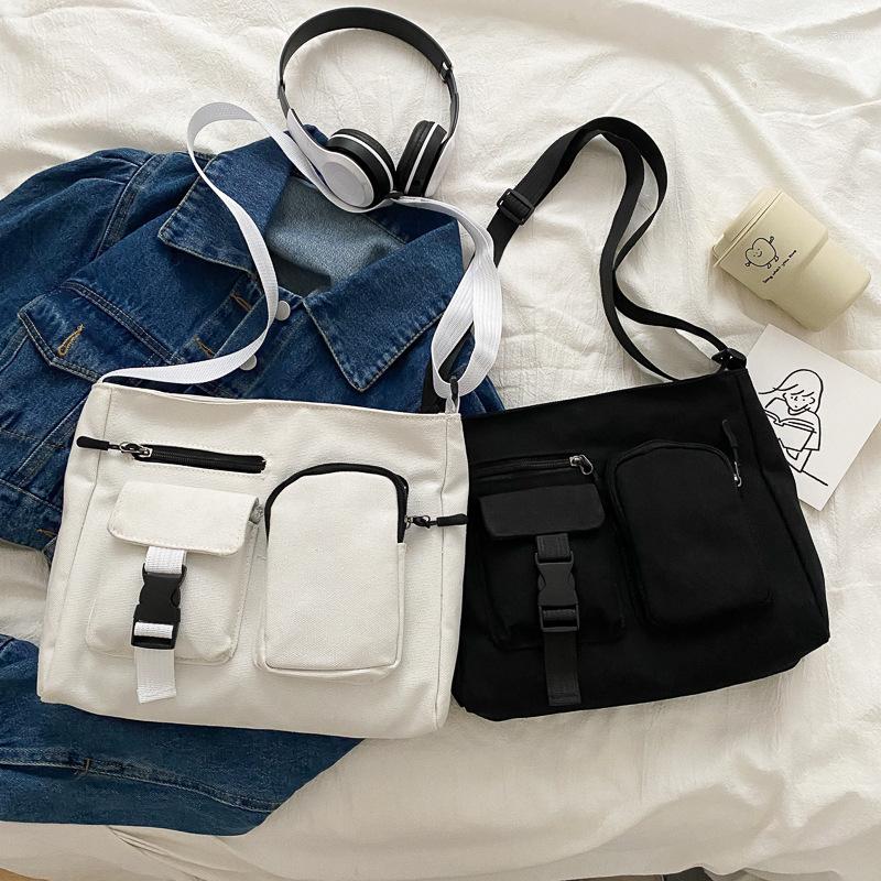 Evening Bags Ins Japanese Harajuku Dark Wind Canvas Bag Female 2022 Trendy Fashion Wild One-shoulder Diagonal Crossbody, Black no pendent
Evening Bags Ins Japanese Harajuku Dark Wind Canvas Bag Female 2022 Trendy Fashion Wild One-shoulder Diagonal Crossbody, Black no pendent