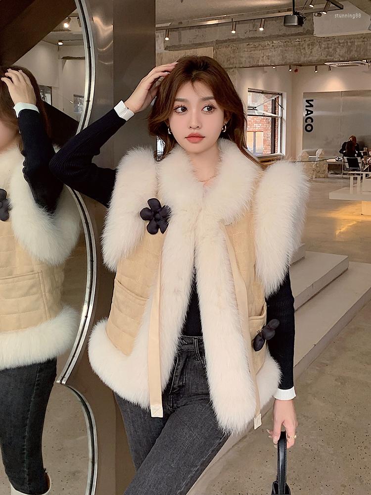 Women' Vests 2022 Winter Women Faux Fur Patchwork Cotton Coat Korean Lace Up V-neck Short Plaid Female Warm Sleeveless Waistcoat, Beige
Women' Vests 2022 Winter Women Faux Fur Patchwork Cotton Coat Korean Lace Up V-neck Short Plaid Female Warm Sleeveless Waistcoat, Beige