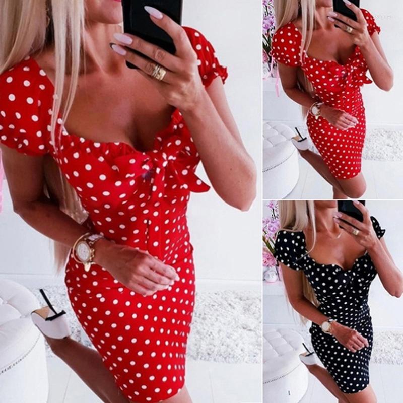 Casual Dresses Womens Boho Polka Dot Printed Dress Sexy Bow Bodycon Summer Holiday Sundress Beachwear Mini, Black
Casual Dresses Womens Boho Polka Dot Printed Dress Sexy Bow Bodycon Summer Holiday Sundress Beachwear Mini, Black