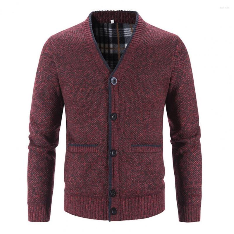 Men's Sweaters Men Jacket Slim Fit Buttons V Neck Plush Plaid Lining Autumn Sweater Coat For Daily Wear, Blue
Men's Sweaters Men Jacket Slim Fit Buttons V Neck Plush Plaid Lining Autumn Sweater Coat For Daily Wear, Blue