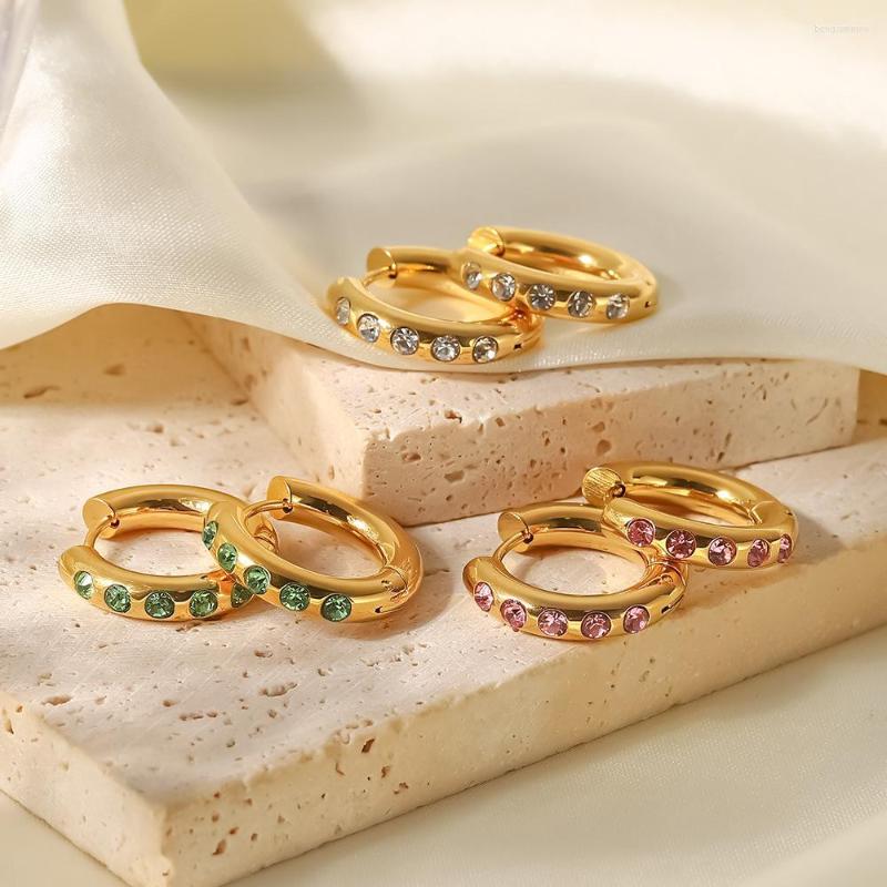 Hoop Earrings Zircon Stainless Steel For Women Huggie Aros Pendientes Gold Percing Earing Oorbellen Aretes De Mujer Brincos
Hoop Earrings Zircon Stainless Steel For Women Huggie Aros Pendientes Gold Percing Earing Oorbellen Aretes De Mujer Brincos