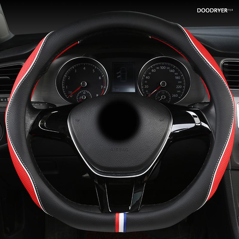 Steering Wheel Covers DOODRYER Leather Car Cover For Hondas Civics CRV BRV Fit Jazz Accords City Freed Mobilio Stream
Steering Wheel Covers DOODRYER Leather Car Cover For Hondas Civics CRV BRV Fit Jazz Accords City Freed Mobilio Stream
