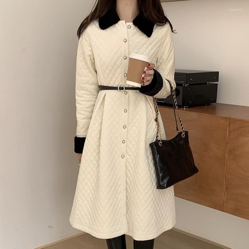 Women's Down 2022 Korean Fashion Winter Women Jackets Casual Warm Adults Elagant Long Sleeve Lapel Neck Belted Trench Coat, White
Women's Down 2022 Korean Fashion Winter Women Jackets Casual Warm Adults Elagant Long Sleeve Lapel Neck Belted Trench Coat, White