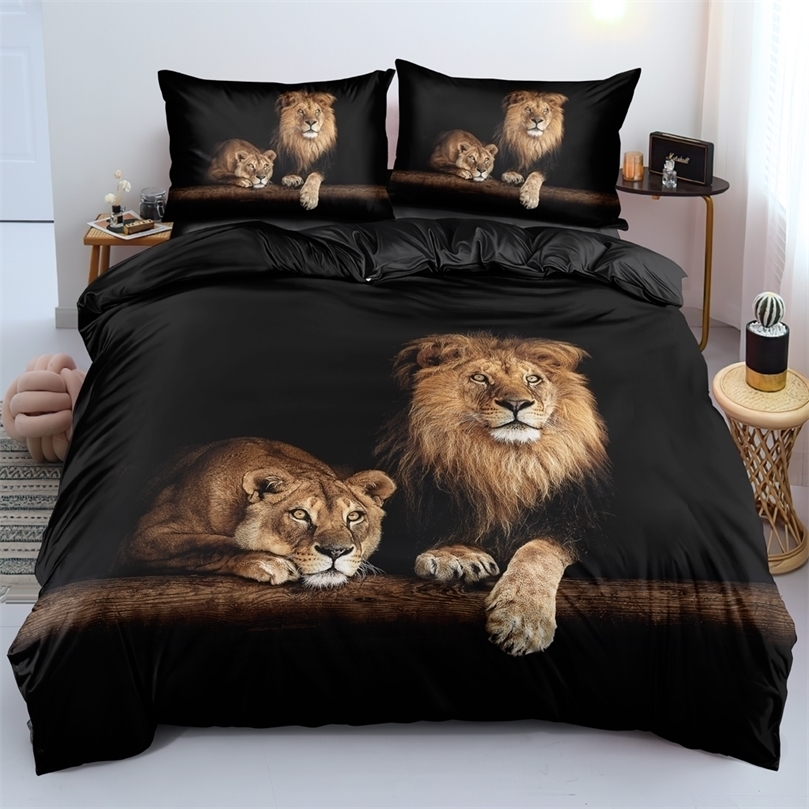 Bedding sets Black Lion Duvet Cover Bed Sheet Pillow ThreePiece Bedding Set 221010, 17
Bedding sets Black Lion Duvet Cover Bed Sheet Pillow ThreePiece Bedding Set 221010, 17