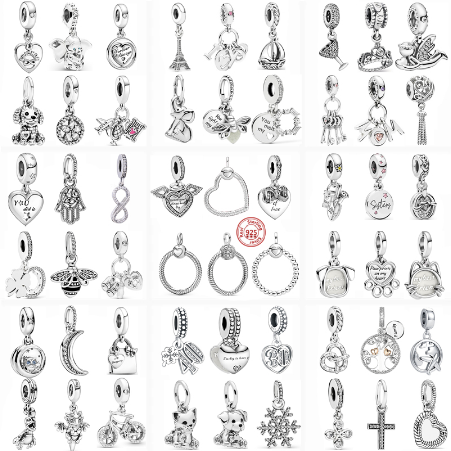925 Sterling Silver Dangle Charm Women Beads High Quality Jewelry Gift Wholesale Hot Fashion Heart Friend Cat Dog I Love You Pendant Bead Fit Pandora Bracelet DIY
925 Sterling Silver Dangle Charm Women Beads High Quality Jewelry Gift Wholesale Hot Fashion Heart Friend Cat Dog I Love You Pendant Bead Fit Pandora Bracelet DIY
