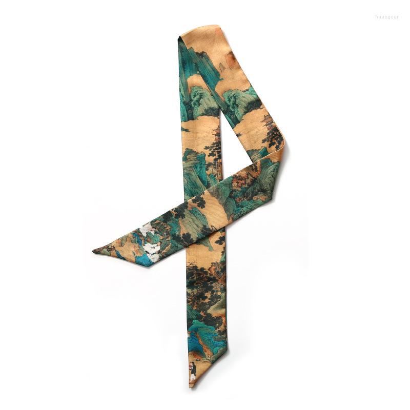 Scarves Chinese Style Small Silk Scarf Women Luxury Narrow Long Tied Bag Handle Ribbon Fashion Hair Band Turban Belt Wristband JK01
Scarves Chinese Style Small Silk Scarf Women Luxury Narrow Long Tied Bag Handle Ribbon Fashion Hair Band Turban Belt Wristband JK01