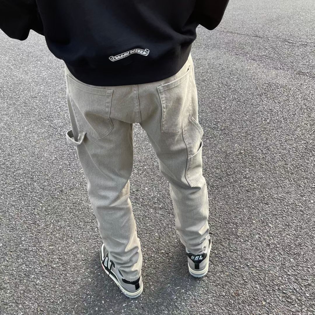 Men's jeans High street overalls Multi pocket stretch straight jeans Casual pants Metal Black grey apricot fashion R
Men's jeans High street overalls Multi pocket stretch straight jeans Casual pants Metal Black grey apricot fashion R