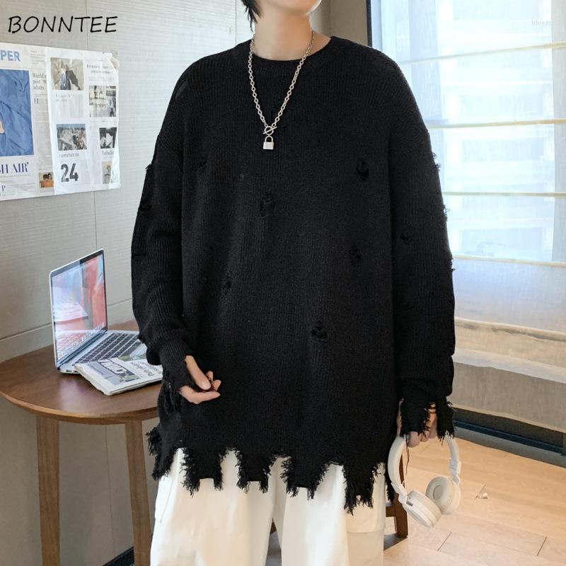 Men's Sweaters Pullovers Men High Street American Ripped Loose Knitwear Winter O-neck Hip Hop Design Handsome All-match Black Harajuku
Men's Sweaters Pullovers Men High Street American Ripped Loose Knitwear Winter O-neck Hip Hop Design Handsome All-match Black Harajuku