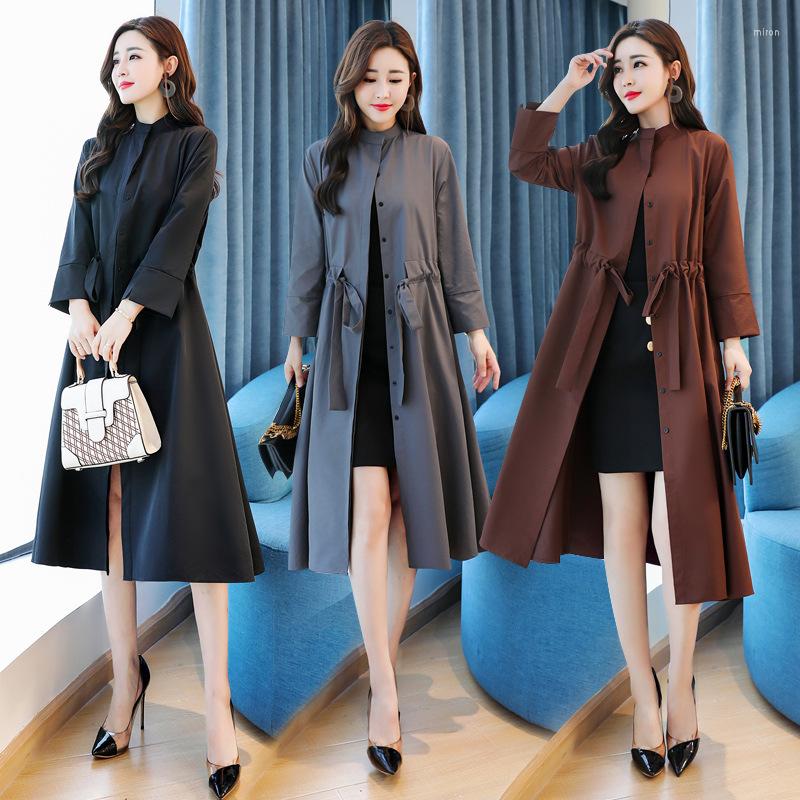 Women's Trench Coats Women's Coat 2022 Standing Collar Single-breasted Windbreaker Spring Autumn Fashion Leisure Elegant Outerwear, Brown
Women's Trench Coats Women's Coat 2022 Standing Collar Single-breasted Windbreaker Spring Autumn Fashion Leisure Elegant Outerwear, Brown