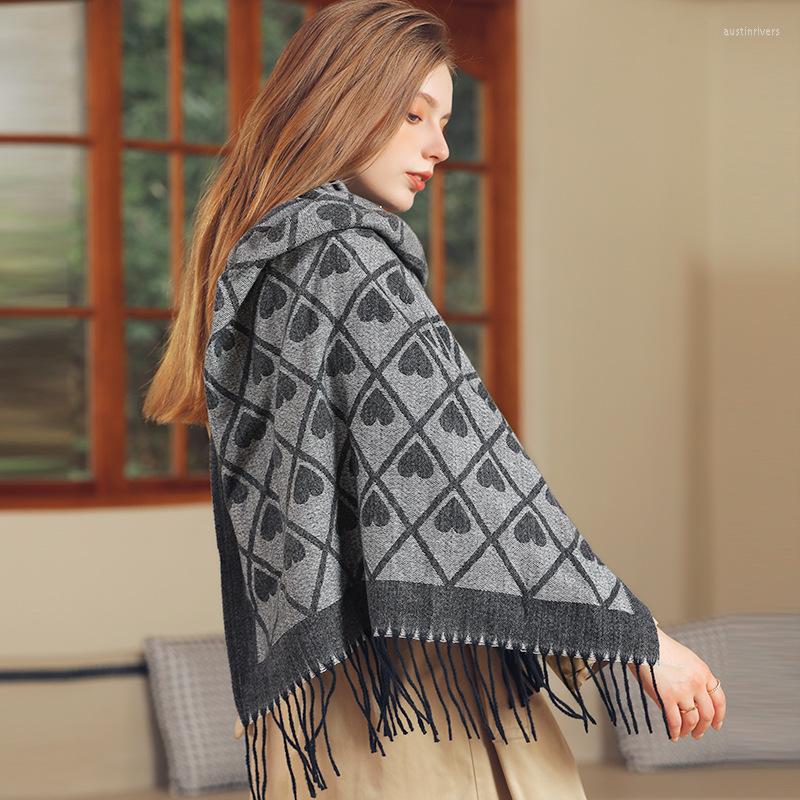 Scarves Luxury Heart Pattern Scarf Cashmere Thick Shawl Women Long Winter Warm Pashmina Wraps Hijab Tassel Bufanda Foulard 2022
Scarves Luxury Heart Pattern Scarf Cashmere Thick Shawl Women Long Winter Warm Pashmina Wraps Hijab Tassel Bufanda Foulard 2022