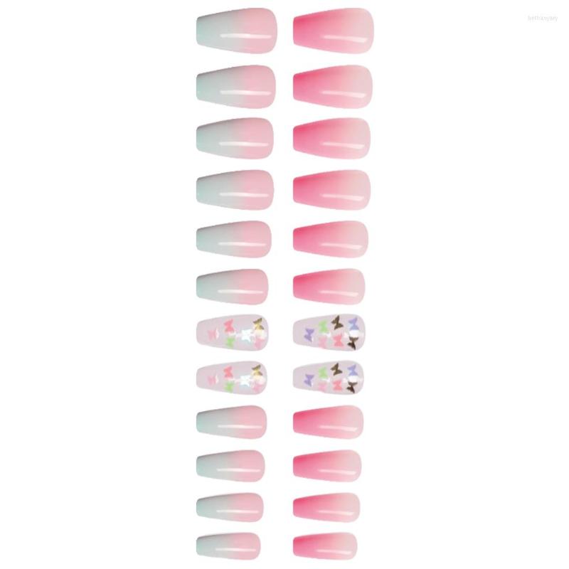 Nail Art Decorations 1 Set Fake Nails Artificial Fingernails Glossy Full Cover Gradient Color Manicure Tools Professional Perfect Gifts
Nail Art Decorations 1 Set Fake Nails Artificial Fingernails Glossy Full Cover Gradient Color Manicure Tools Professional Perfect Gifts