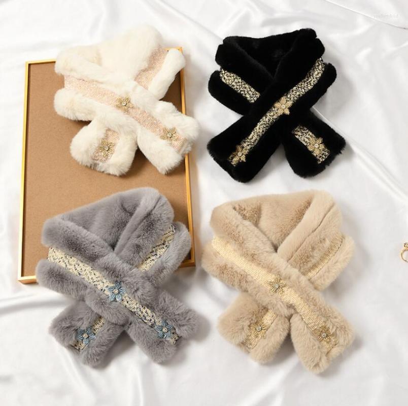 Scarves Floral Design Winter Warm Thick Faux Fur Warmer Scarfs Solid Color Plush Collar Neckerchief 2022
Scarves Floral Design Winter Warm Thick Faux Fur Warmer Scarfs Solid Color Plush Collar Neckerchief 2022