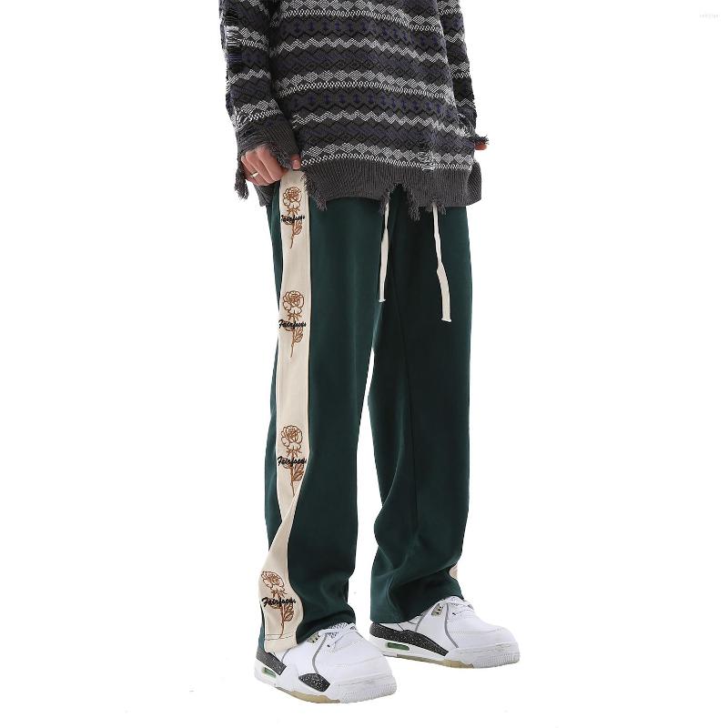 Men's Pants Streetwear Rose Embroidery Track Retro Mens Stripe Velour Sweat Harajuku Fashionable Patchwork Velvet Joggers Women, Black
Men's Pants Streetwear Rose Embroidery Track Retro Mens Stripe Velour Sweat Harajuku Fashionable Patchwork Velvet Joggers Women, Black