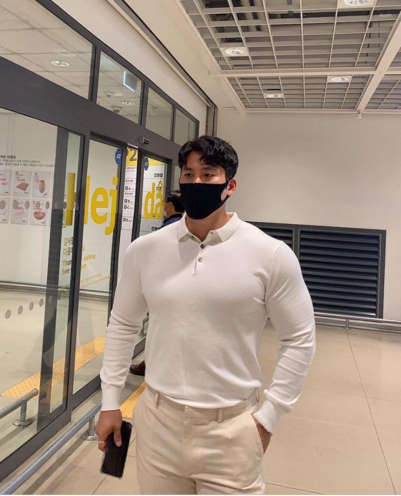 Men's T Shirts Style Autumn Men Clothing Stretch Cotton Business Body-building Trend Fashion Male Shirt Long Sleeve Breathable Polo, Orange
Men's T Shirts Style Autumn Men Clothing Stretch Cotton Business Body-building Trend Fashion Male Shirt Long Sleeve Breathable Polo, Orange