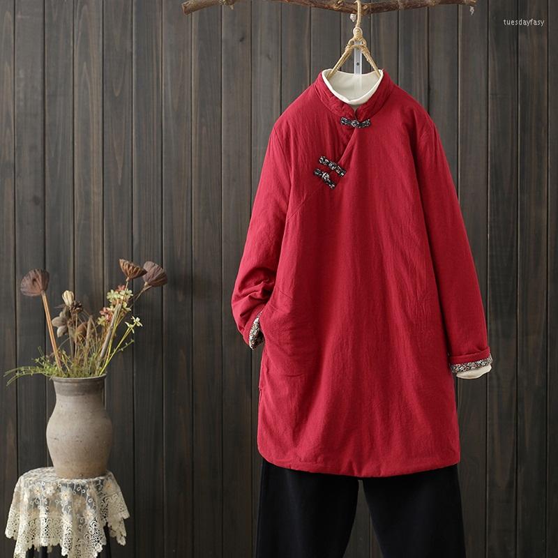 Ethnic Clothing 2022 Fashion Chinese Style Women Vintage Winter Jackets Casual Quilted Cheongsam Coats Loose Ladies Tops 31481
Ethnic Clothing 2022 Fashion Chinese Style Women Vintage Winter Jackets Casual Quilted Cheongsam Coats Loose Ladies Tops 31481